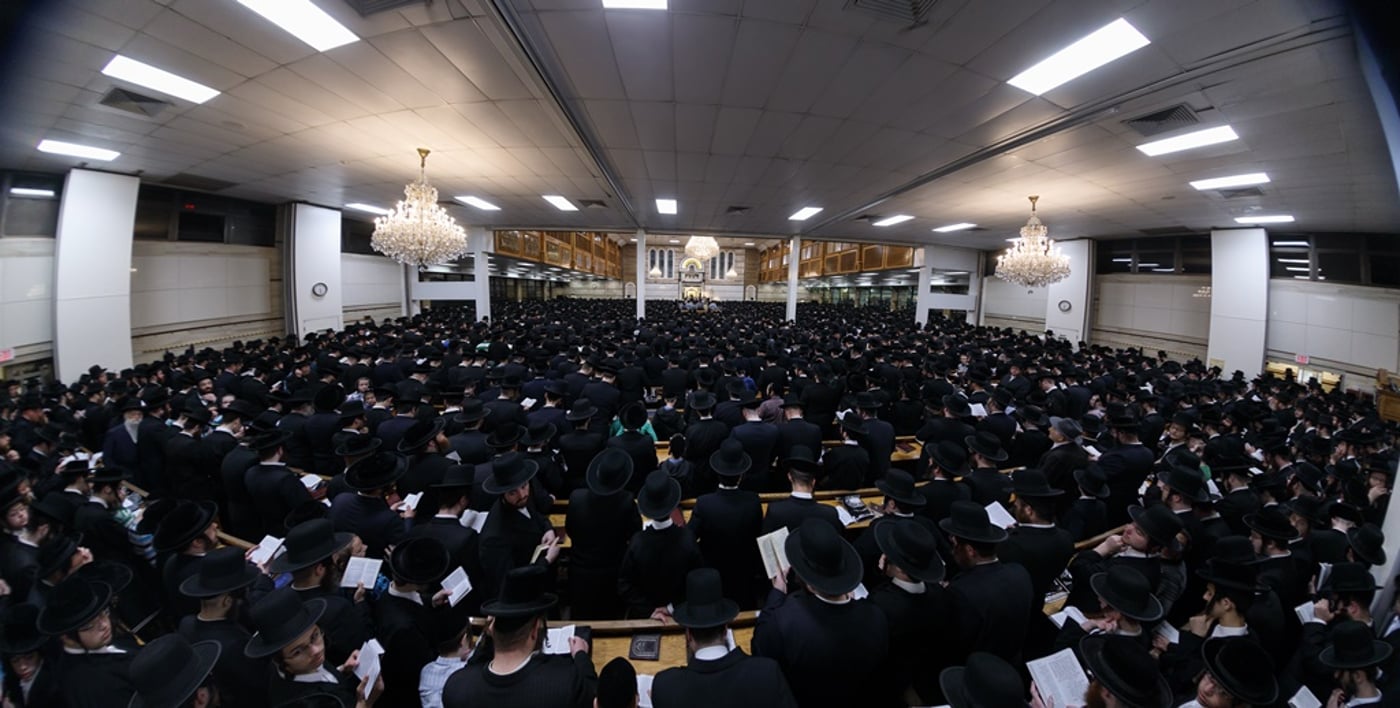 לפנות בוקר: אלפי חסידי סאטמר התכנסו לאמירת סליחות | תיעוד