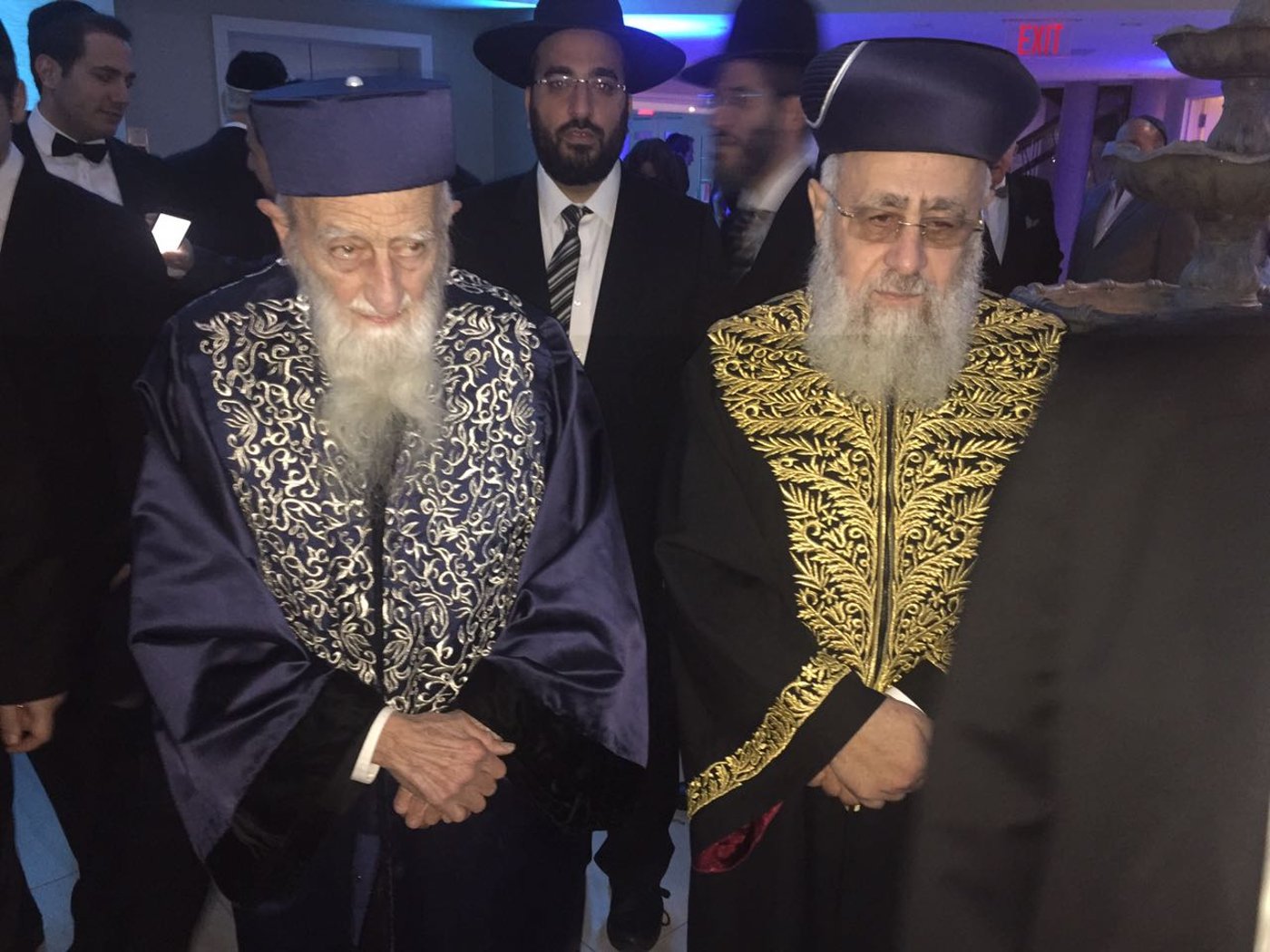 הגאון חכם שאול קצין עם הראשל"צ הגר"י יוסף, בחודש שעבר