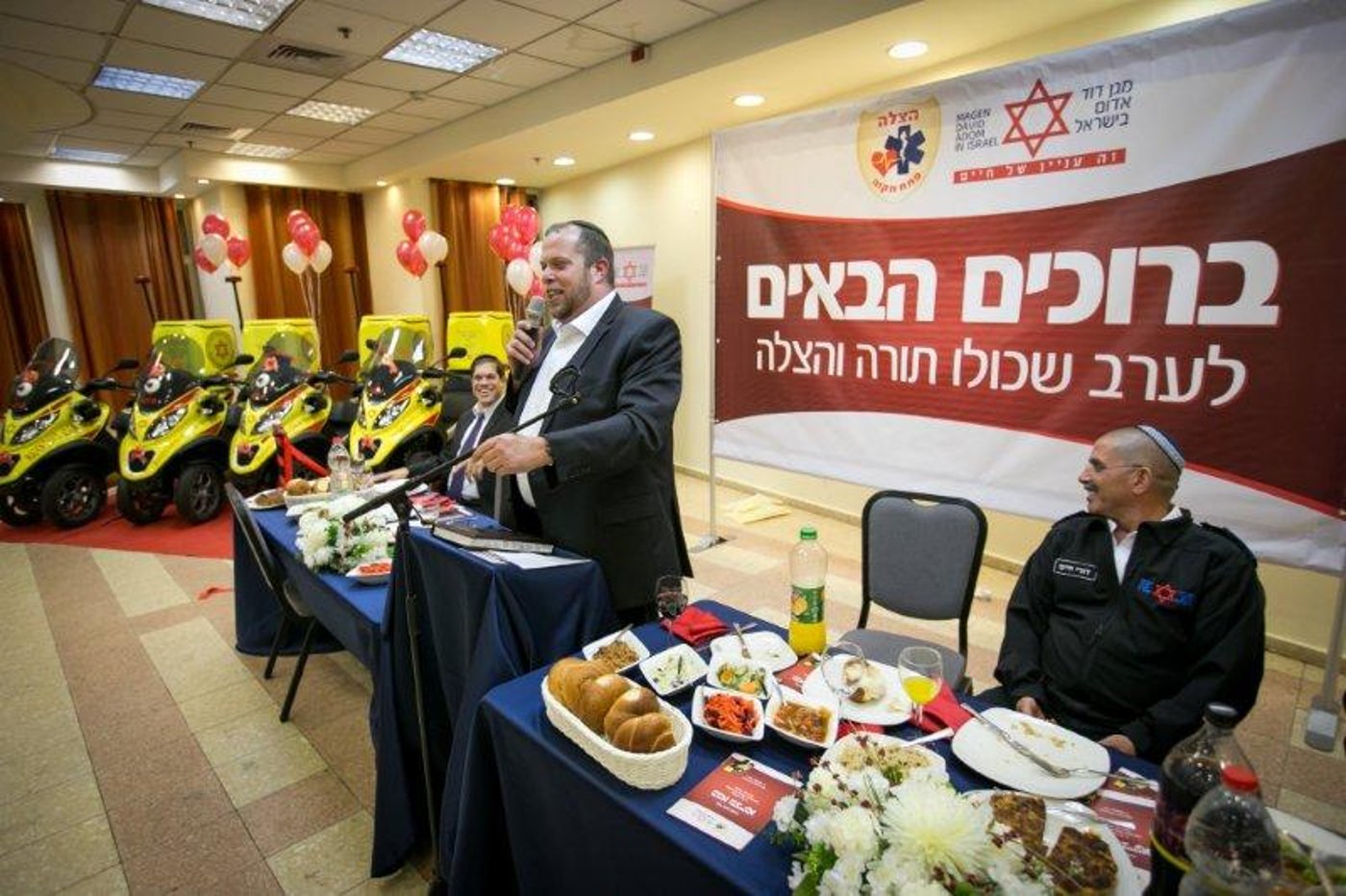 מתנדבי 'מד"א – הצלה פ"ת' השתתפו במעמד תורה והצלה