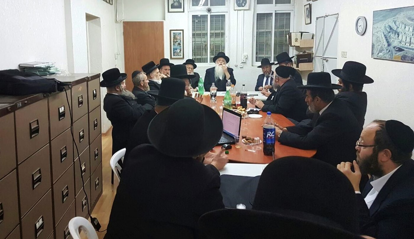 נציגי סיעת אגודת ישראל בדיון חירום
