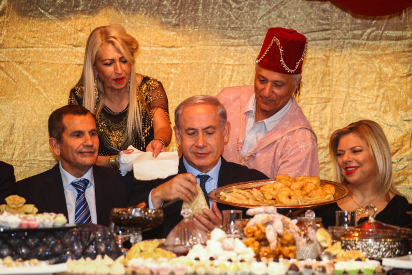 נתניהו אוכל גנים מזרחיים