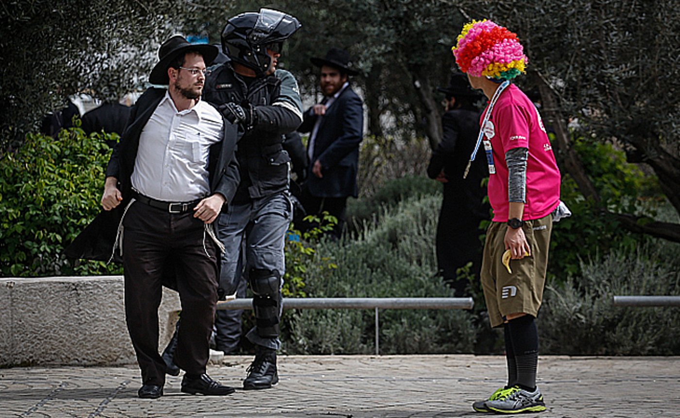 ההפגנה במרתון