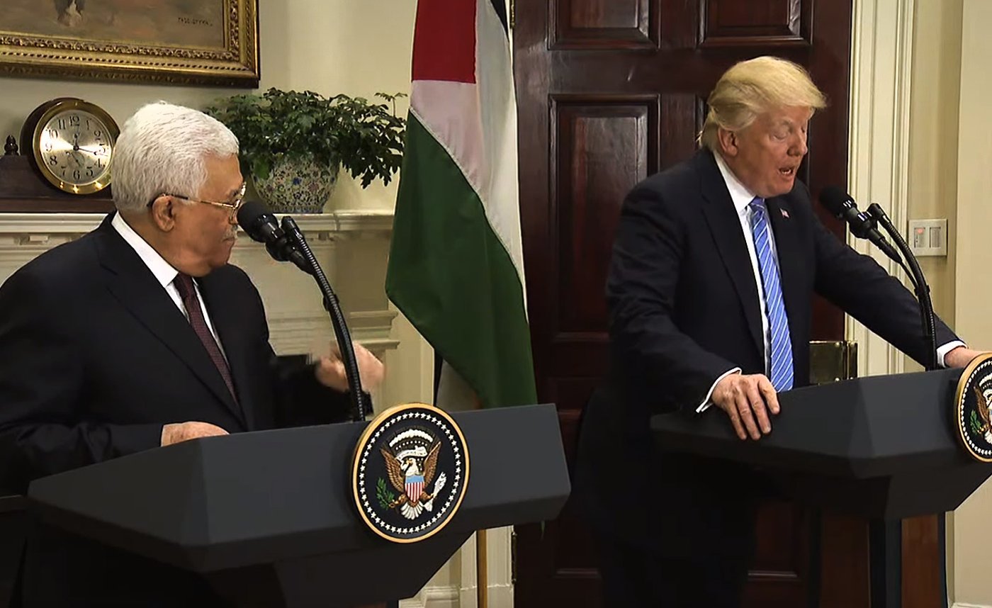 אבו מאזן וטראמפ נפגשו; "הקב"ה יעזור להגשמת השלום"