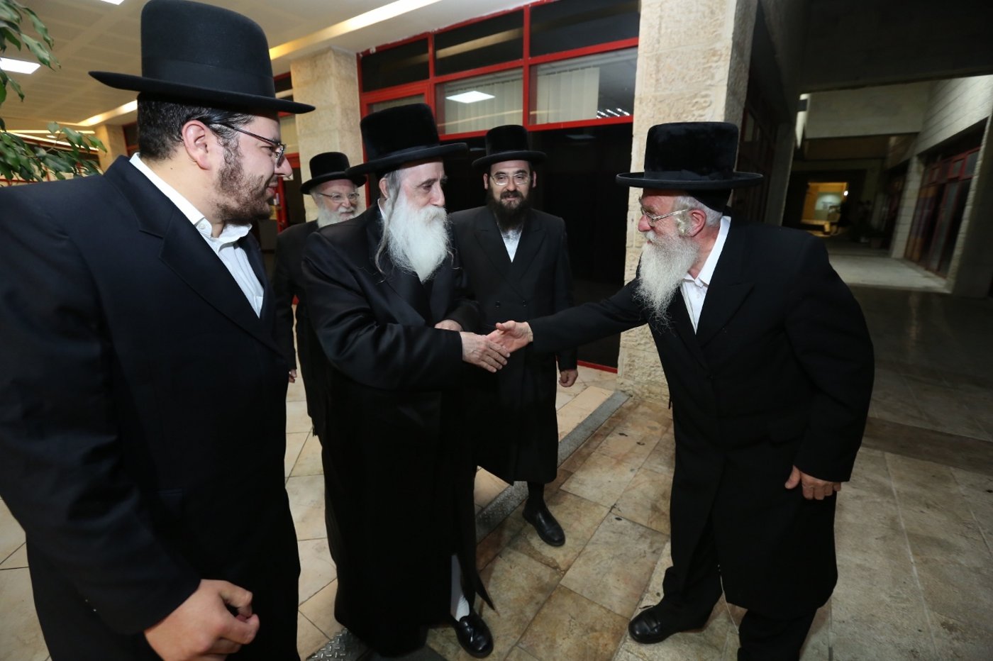 רבנים ואדמו"רים בשבע ברכות לבנו של הרב עידו וובר • גלריה