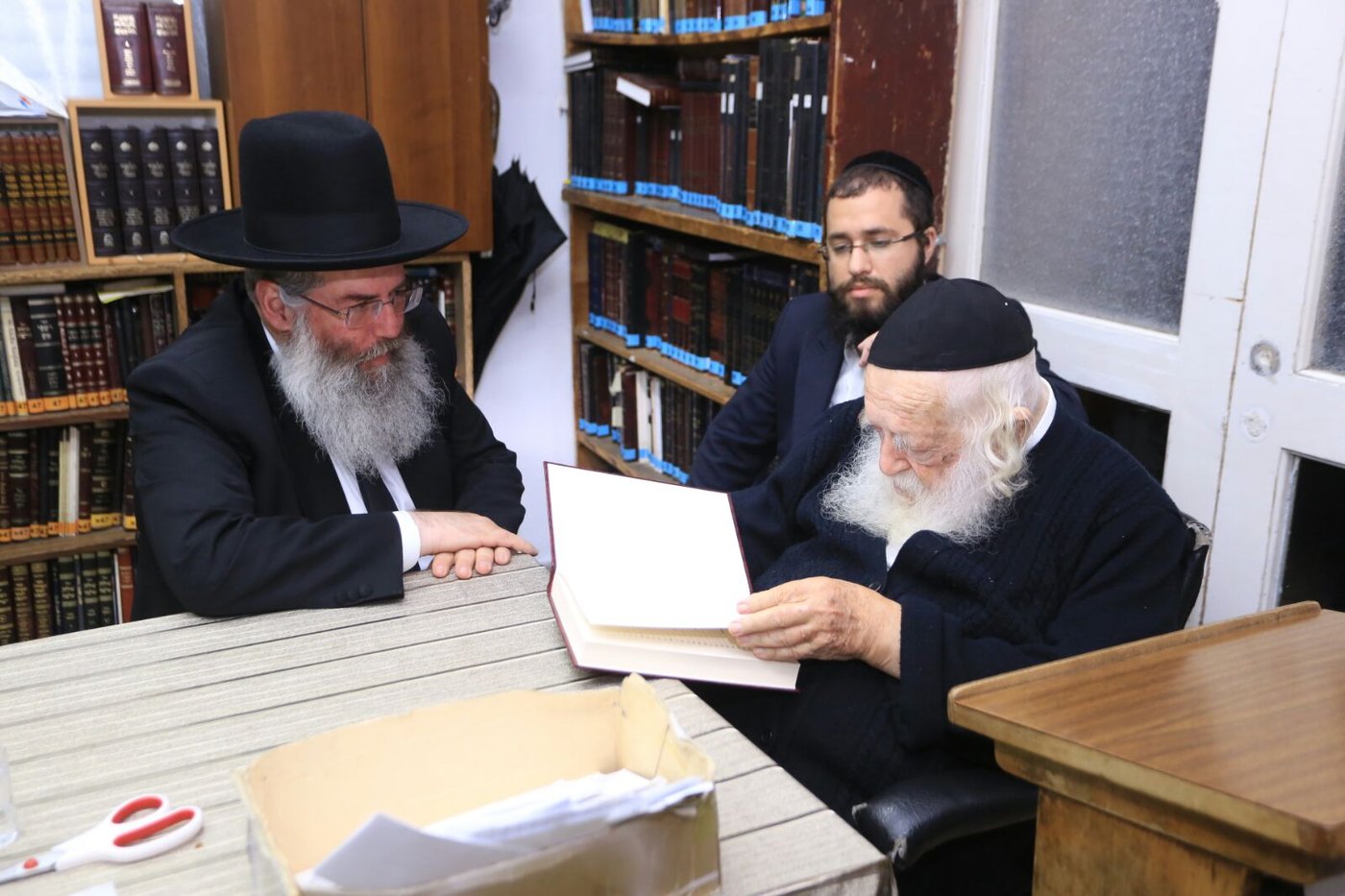 הגר"מ קסלר אצל מרן הגר"ח קנייבסקי