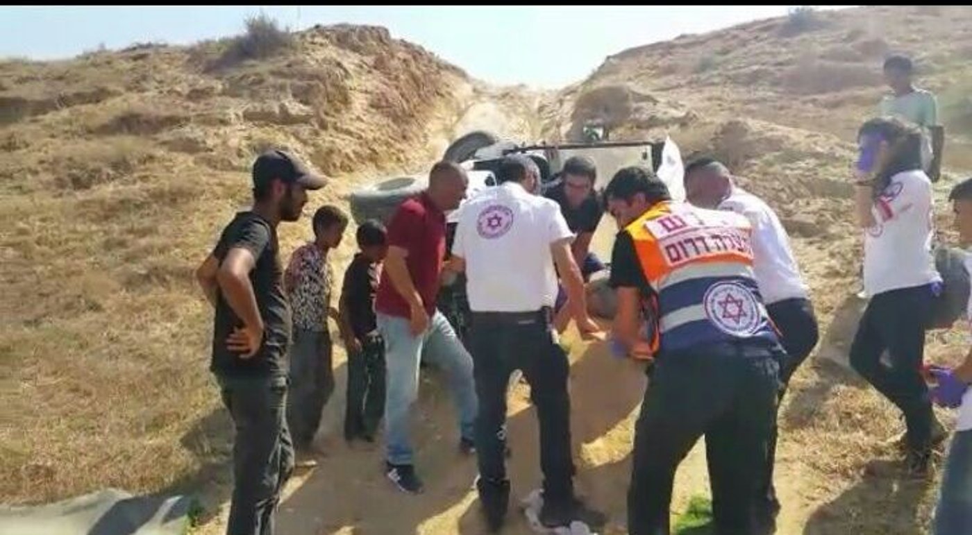 רנג'ר התהפך, נער בן 17 נפצע בינוני. תיעוד