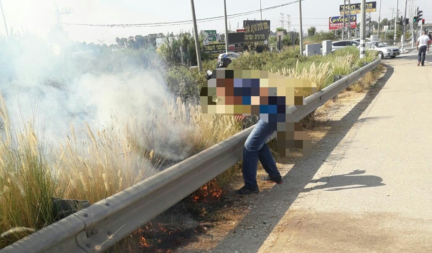 נתפסו "על חם" מציתים שדה קוצים ונעצרו