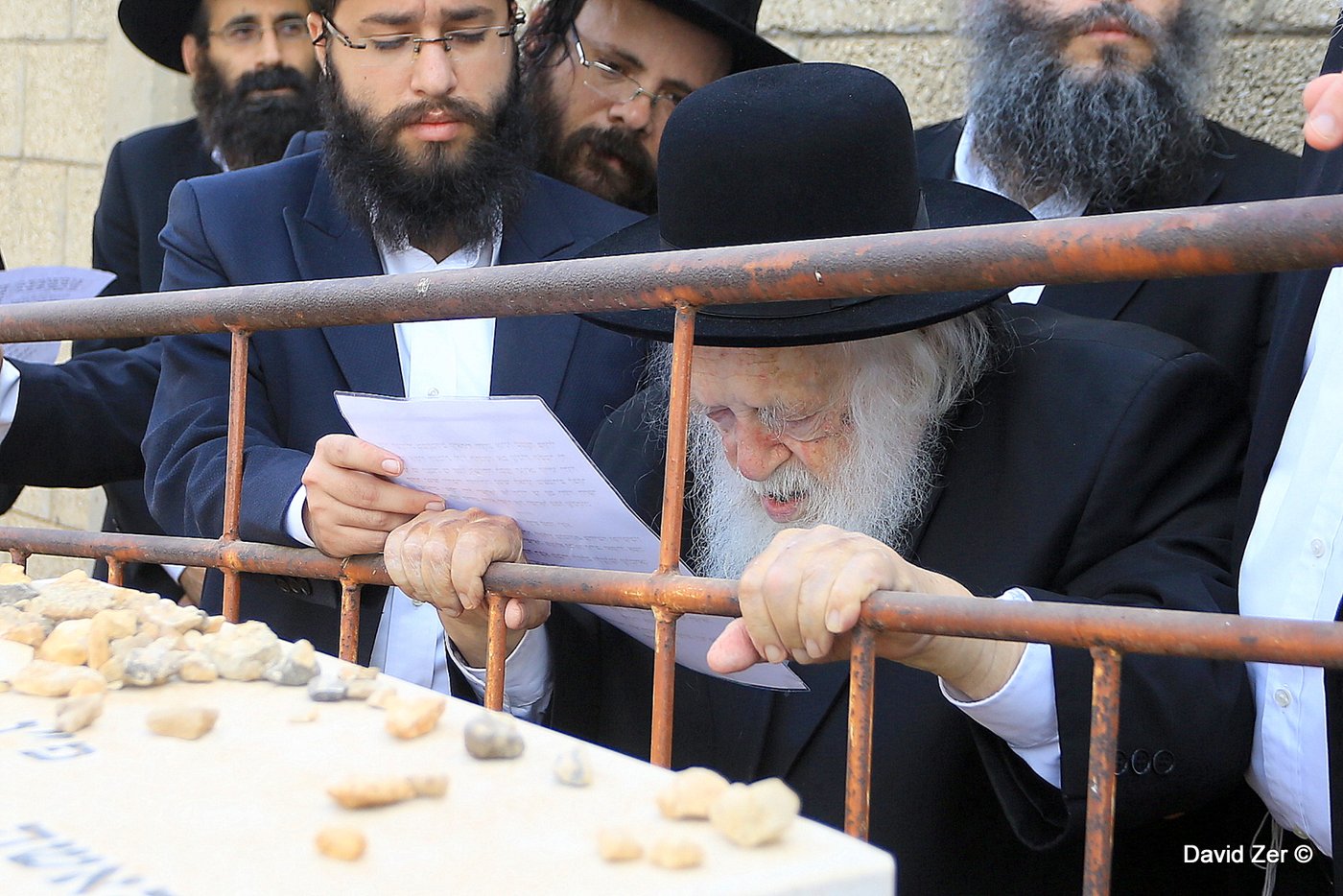 הגר"ח קנייבסקי עלה לקבר בתו מרת חנה שטיינמן ע"ה • גלריה
