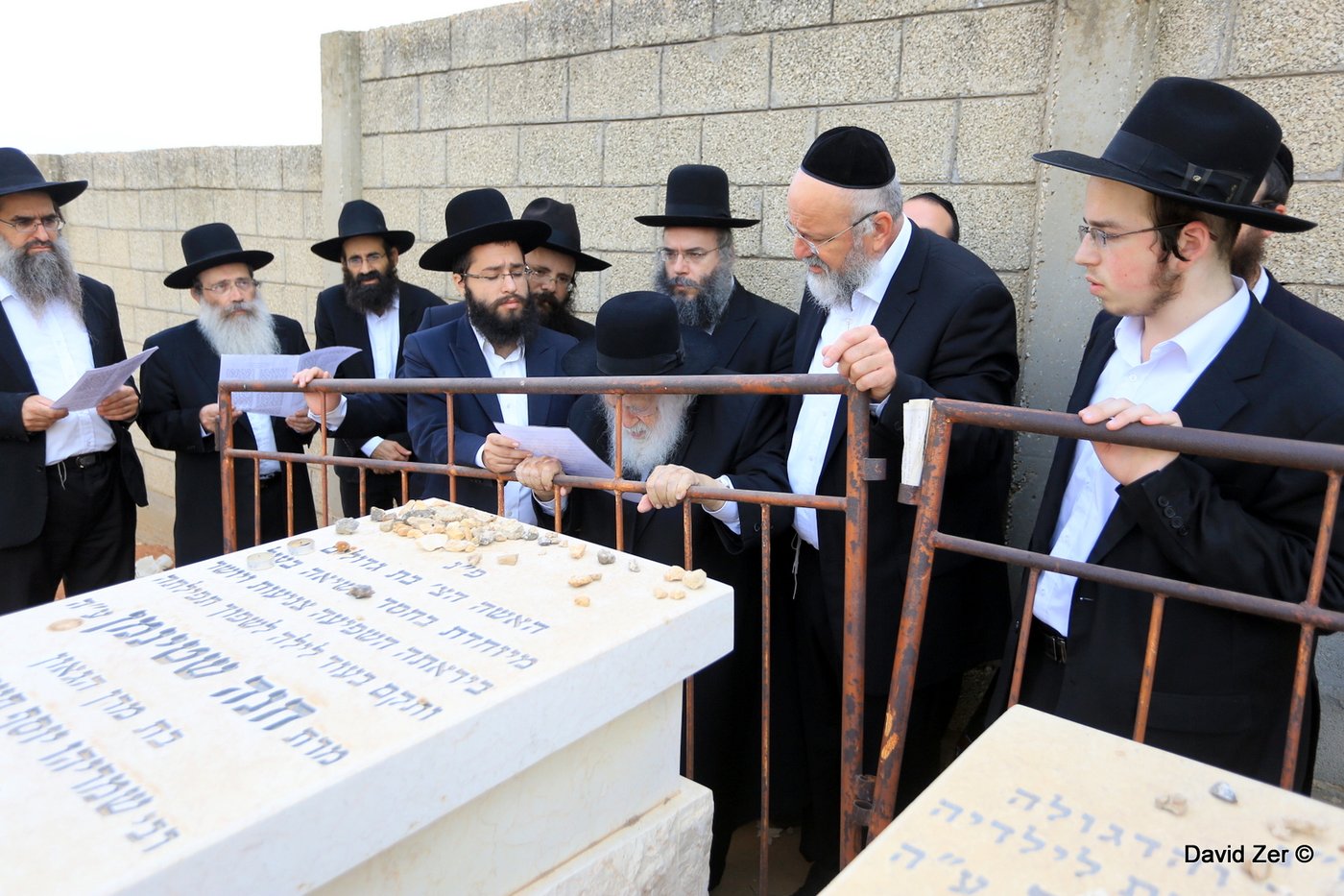 הגר"ח קנייבסקי עלה לקבר בתו מרת חנה שטיינמן ע"ה • גלריה