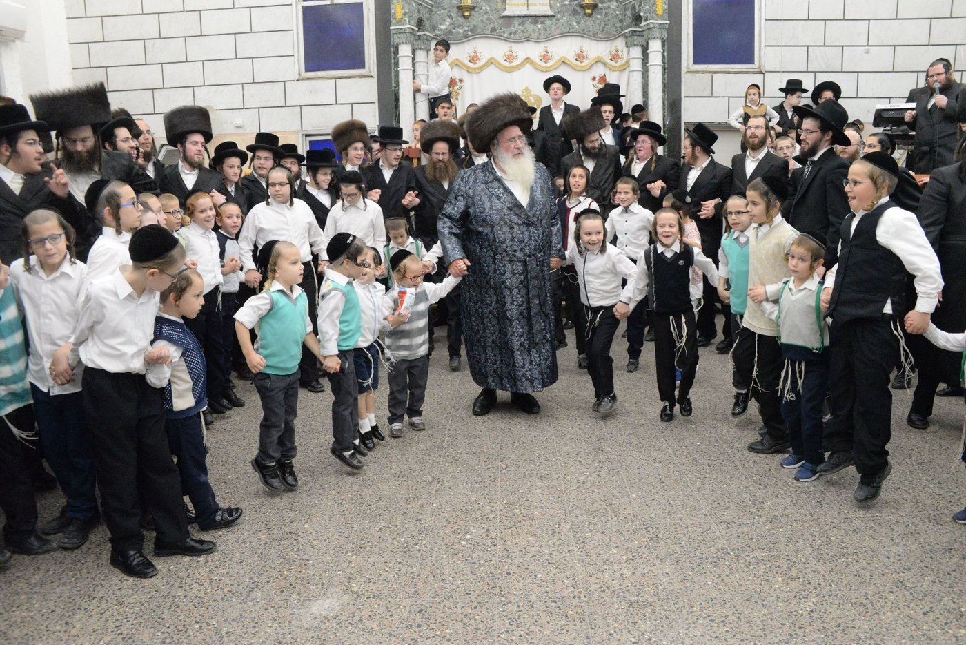 שמחת בית השואבה בחצר ספינקא • תיעוד