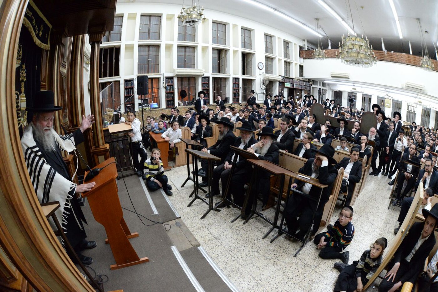 עצרת במלאות ה'שבעה' לזקן המשגיחים • תיעוד