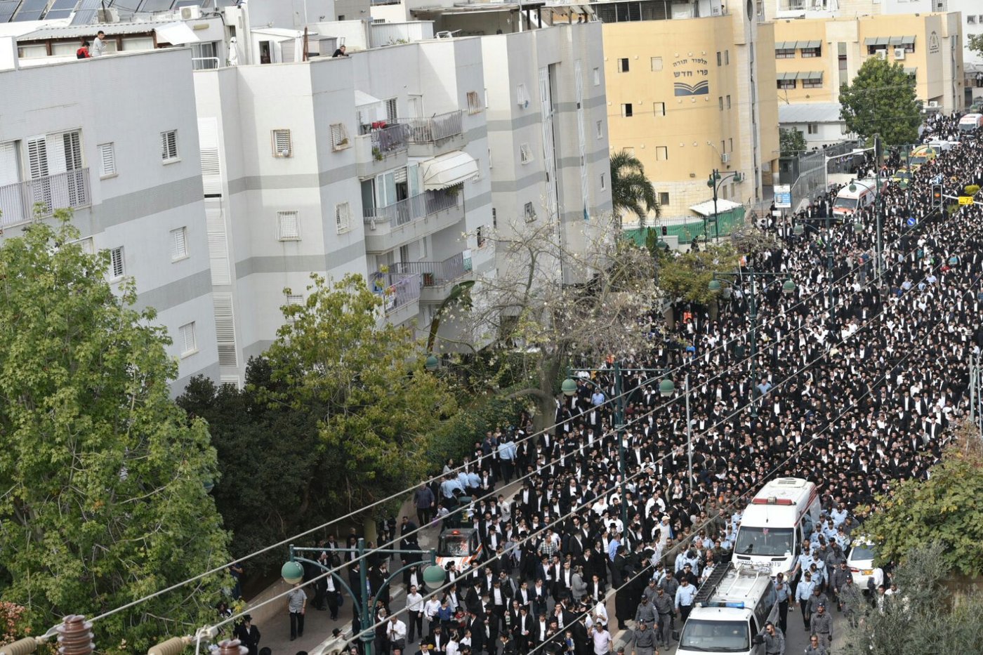 המשטרה מציגה: כך אובטחה הלווית הענק של מרן הרב שטיינמן זצ"ל