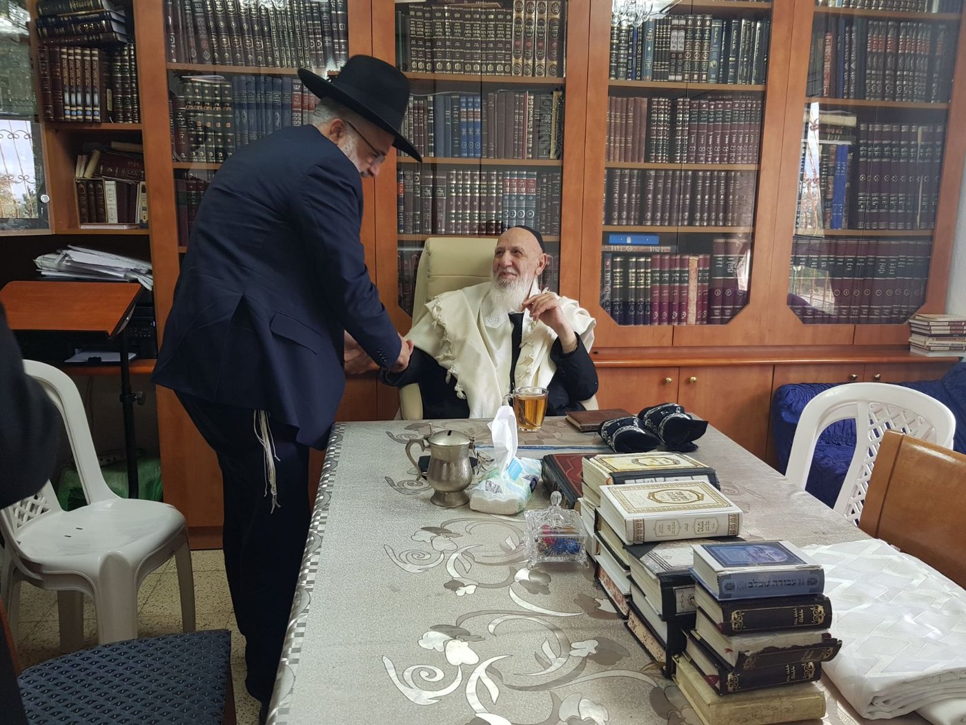 הנגיד אייל משיח ביקר במעונו של נשיא המועצת