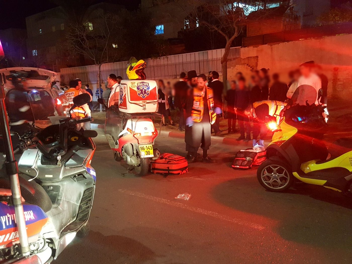 זירת התאונה באשדוד