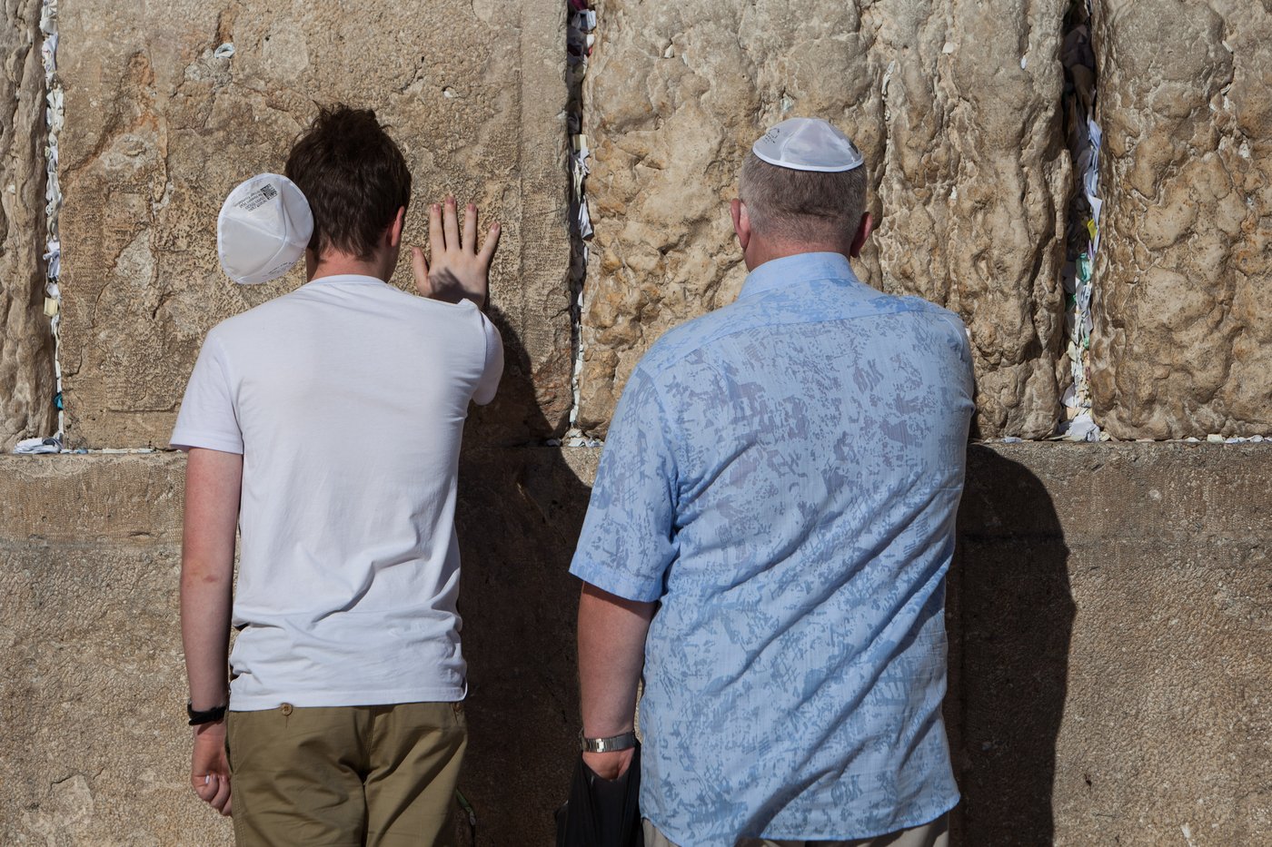 חובשי כיפה בכותל
