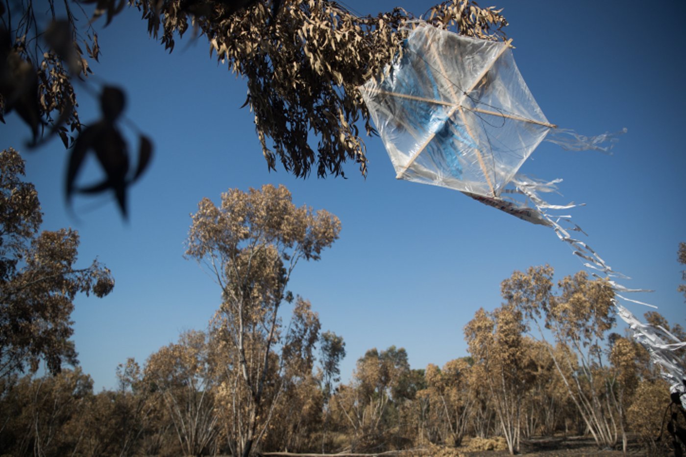 נאבקים באש: כך נראה טרור העפיפונים. צפו