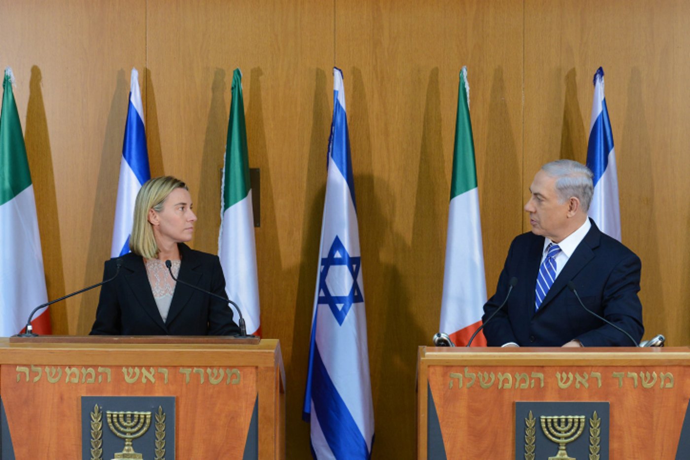 נתניהו ומוגריני, ארכיון