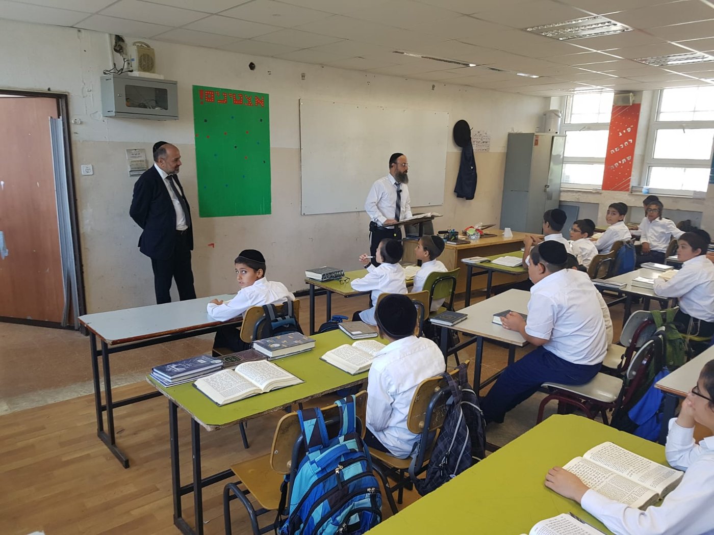 כך ח"כ יעקב מרגי פתח את שנת הלימודים החרדית