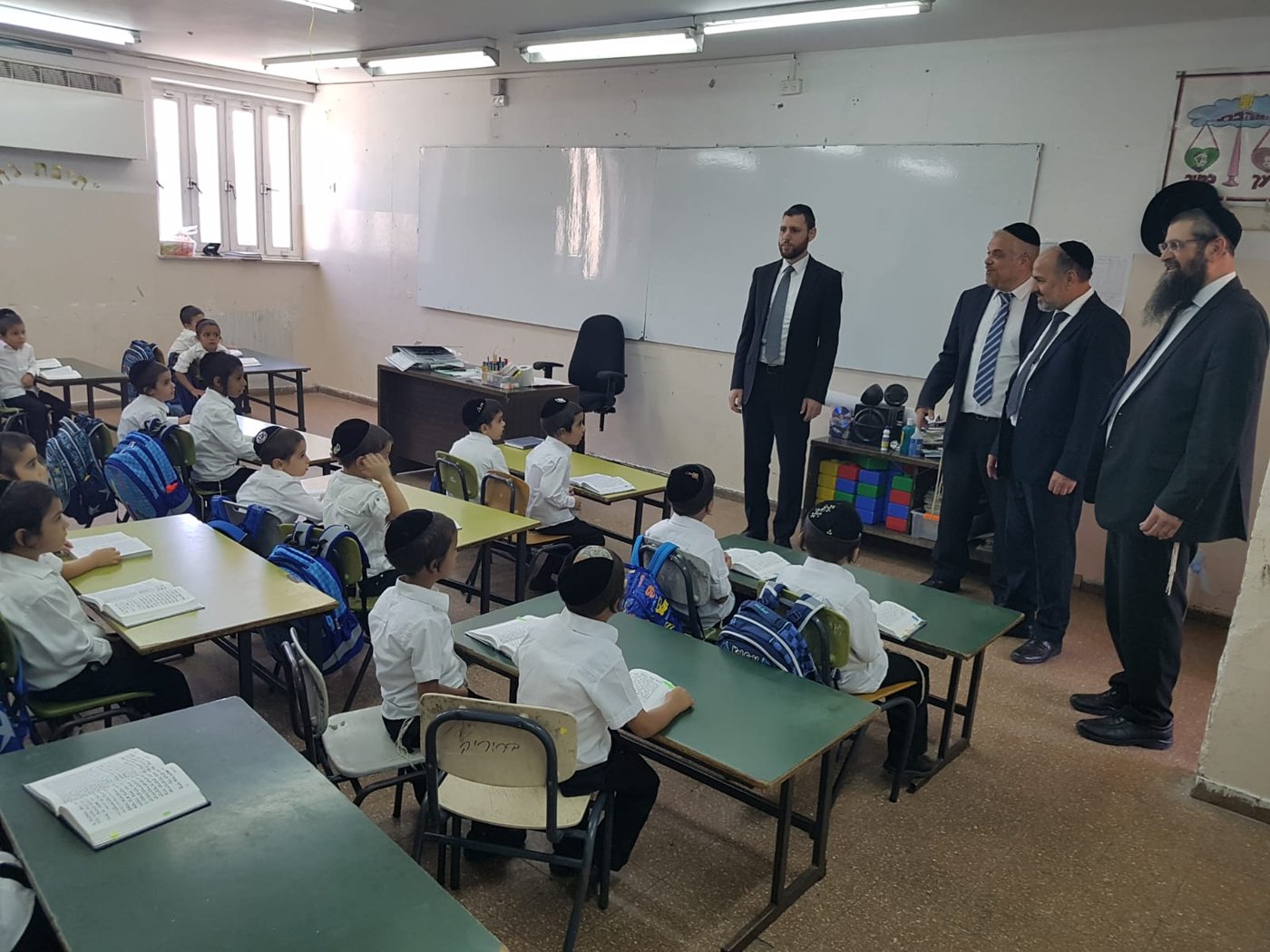 כך ח"כ יעקב מרגי פתח את שנת הלימודים החרדית