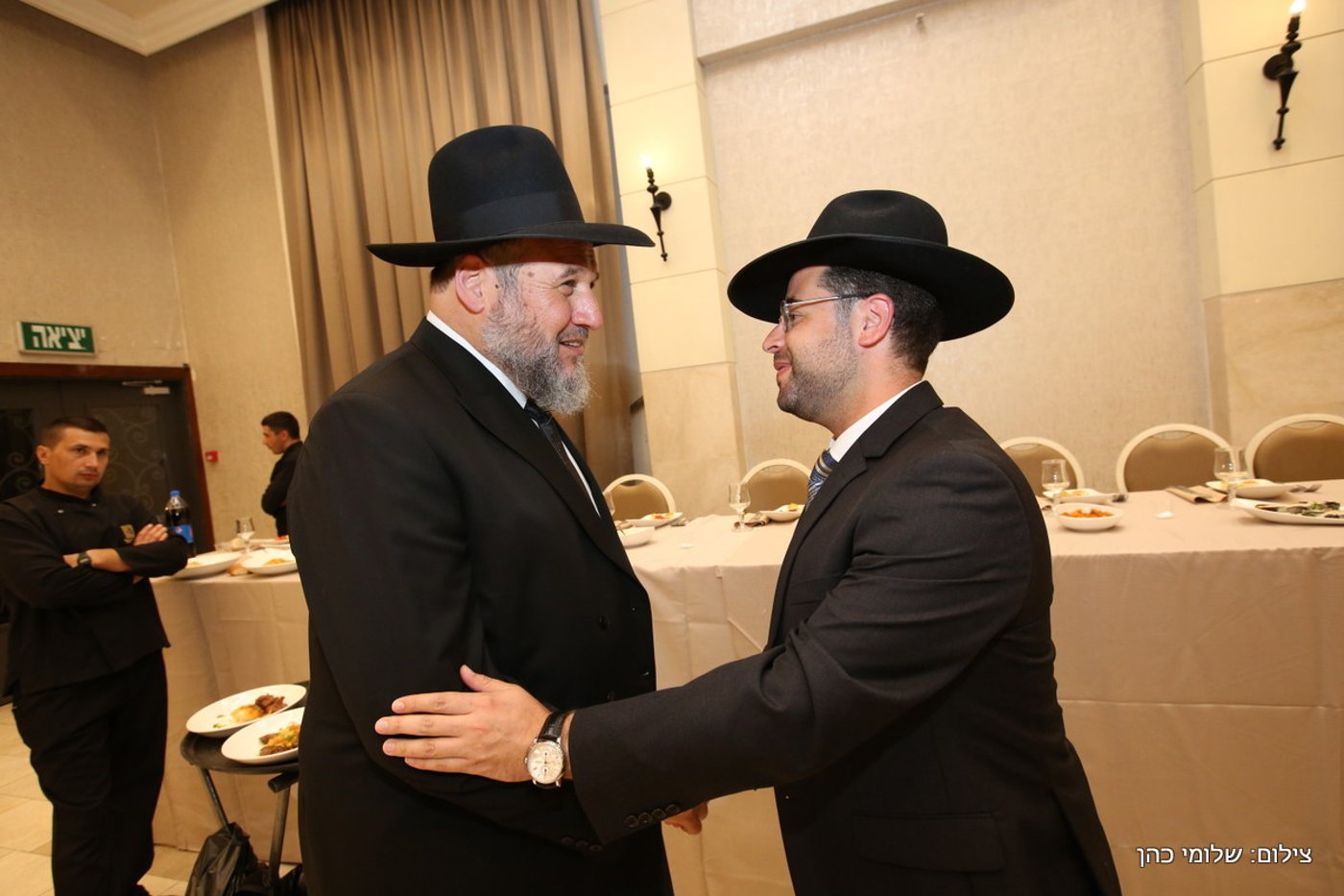הרב אליעזר סורוצקין חיתן את בנו • צפו בגלריה