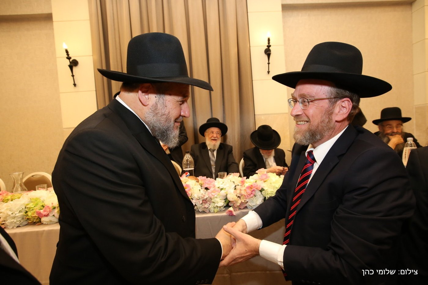 הרב אליעזר סורוצקין חיתן את בנו • צפו בגלריה