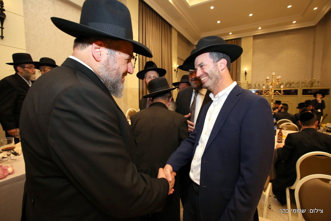 הרב אליעזר סורוצקין חיתן את בנו • צפו בגלריה
