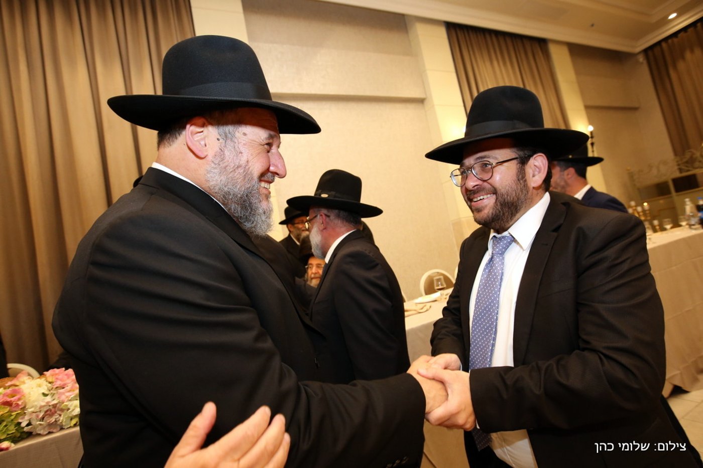 הרב אליעזר סורוצקין חיתן את בנו • צפו בגלריה