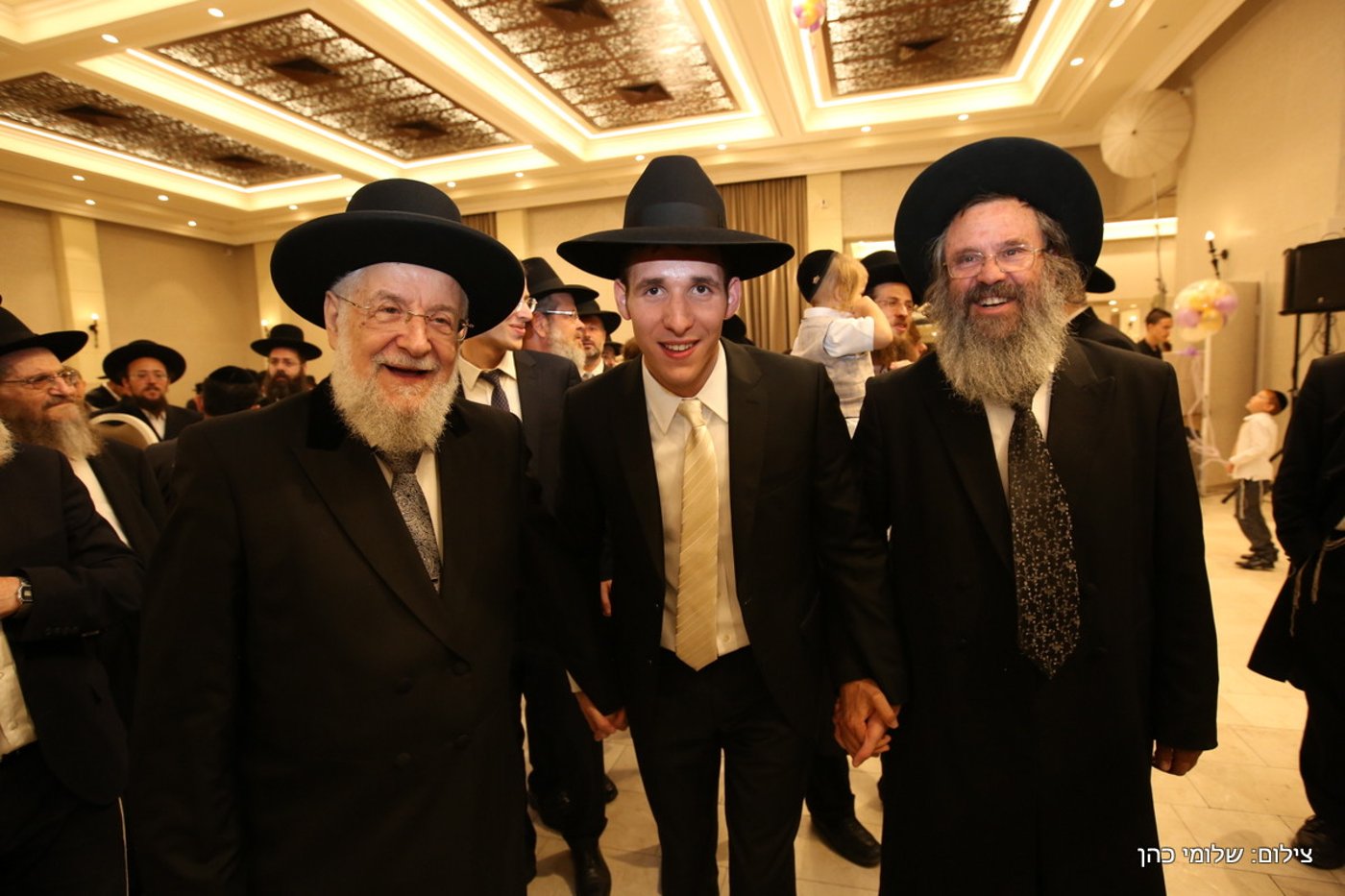 הרב אליעזר סורוצקין חיתן את בנו • צפו בגלריה
