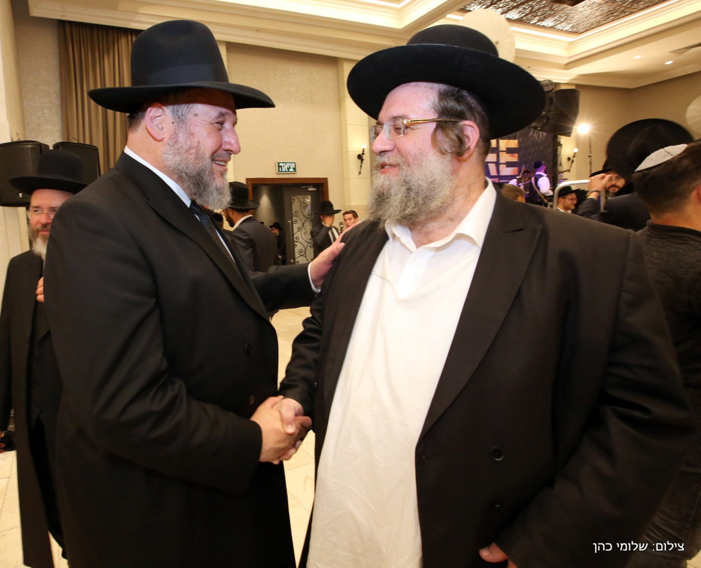 הרב אליעזר סורוצקין חיתן את בנו • צפו בגלריה