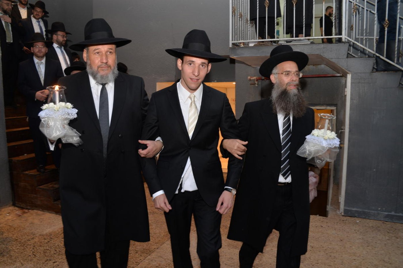 הרב אליעזר סורוצקין חיתן את בנו • צפו בגלריה