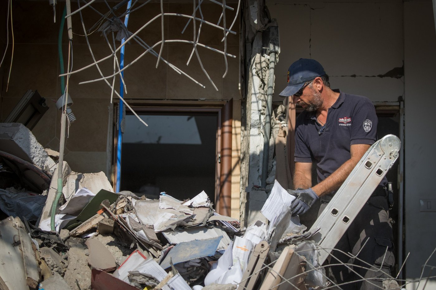 תיעוד: זירת ההרס בבית המגורים בבאר שבע