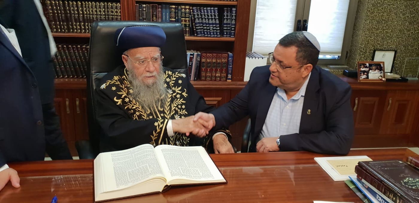 משה ליאון התברך במעונו של זקן הראשונים לציון