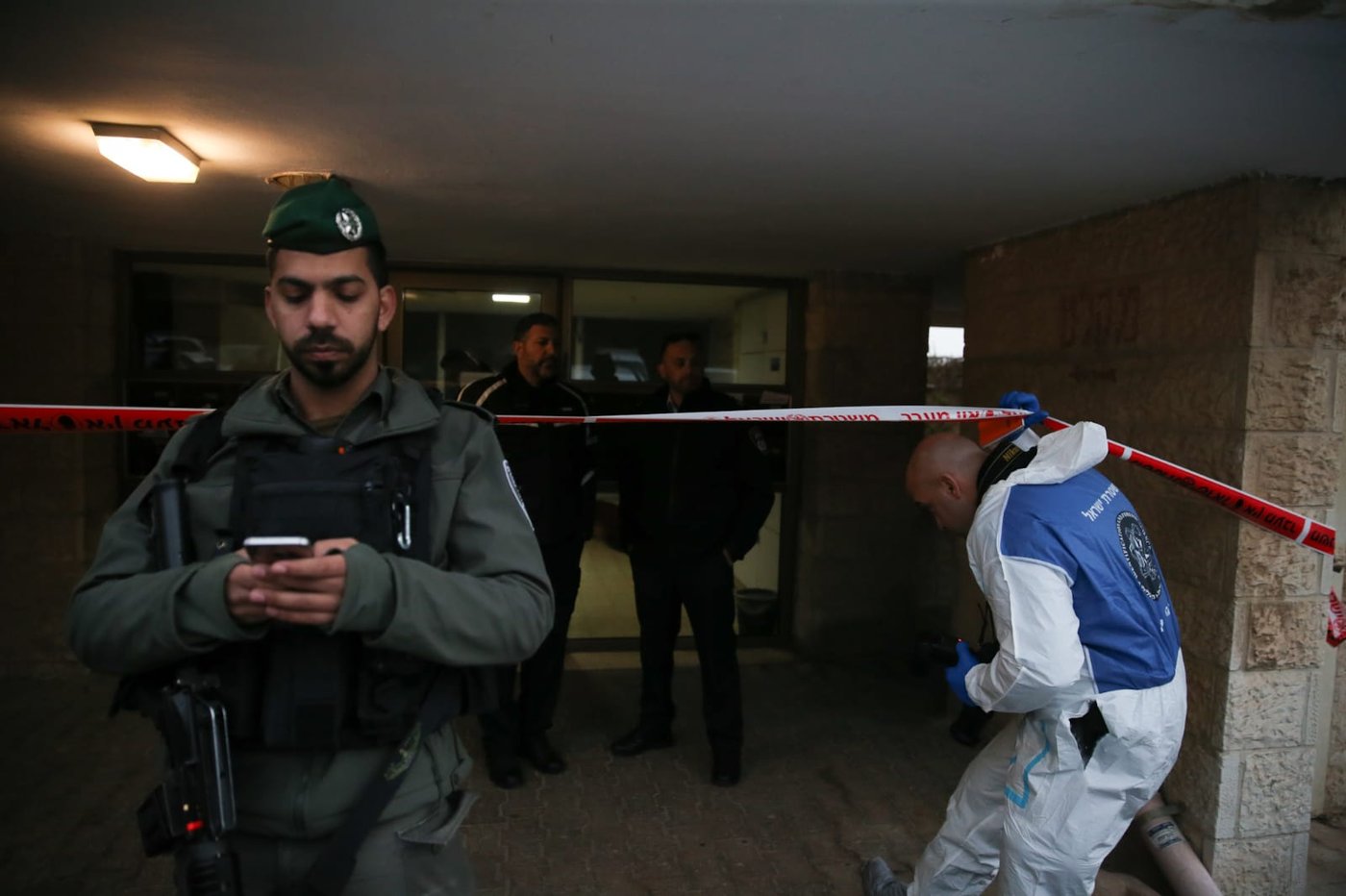 פתח ביתם של בני הזוג כדורי. זירת הרצח