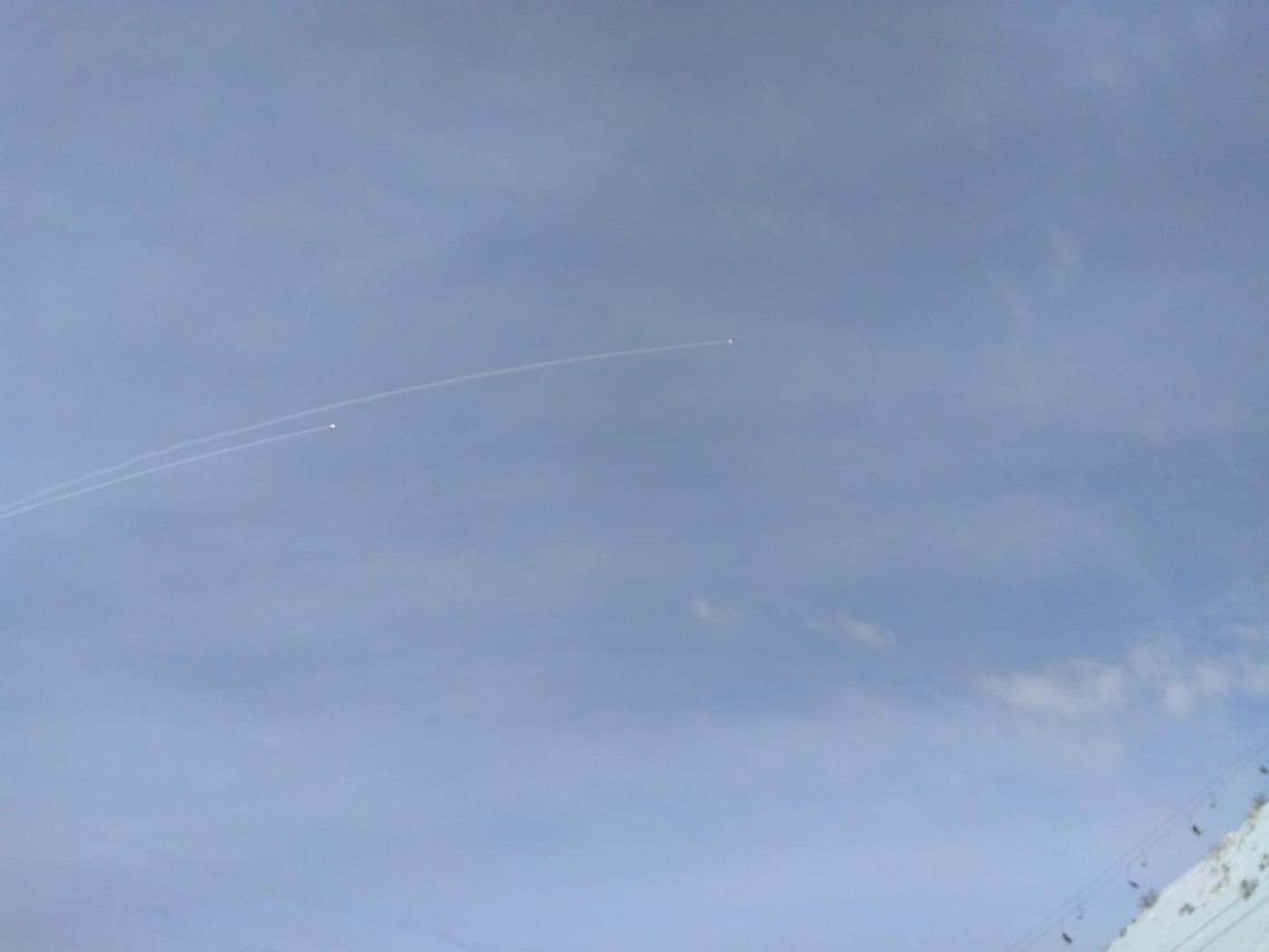 מעל להר חרמון: כיפת ברזל יירטה טילים שנורו לרמת הגולן
