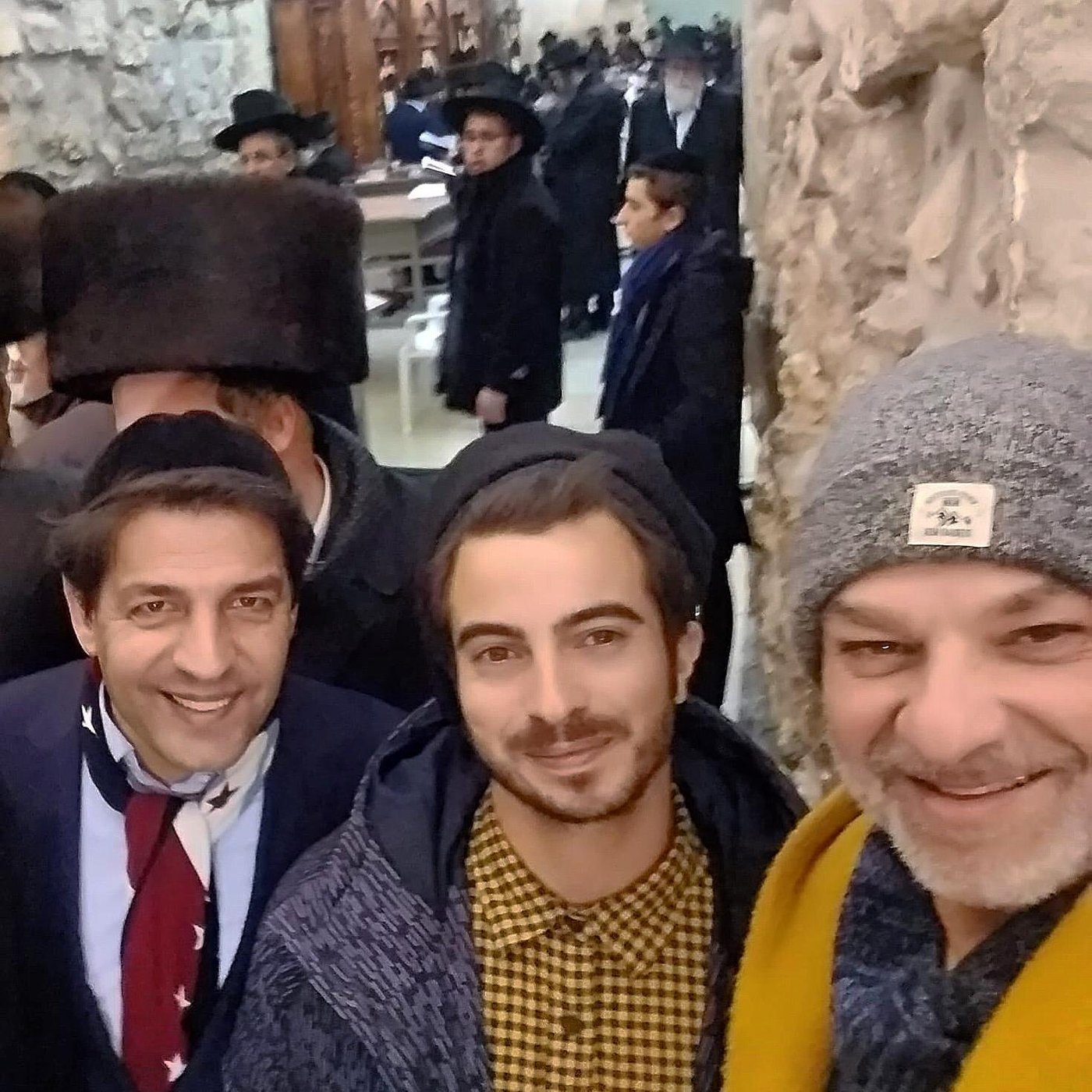 איתי תורג'מן ודני שטג בכותל המערבי. צפו