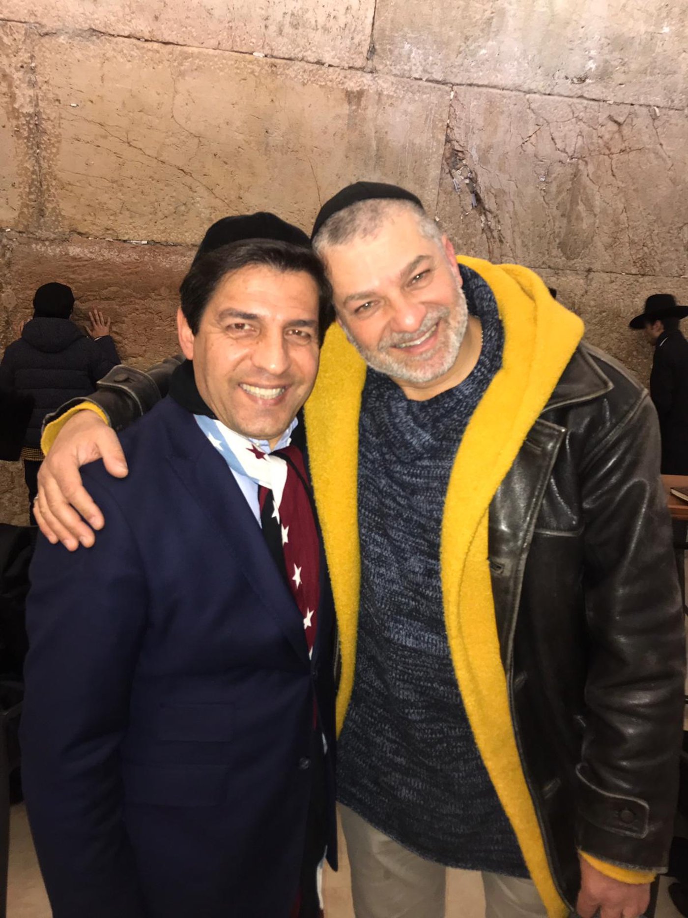 איתי תורג'מן ודני שטג בכותל המערבי. צפו