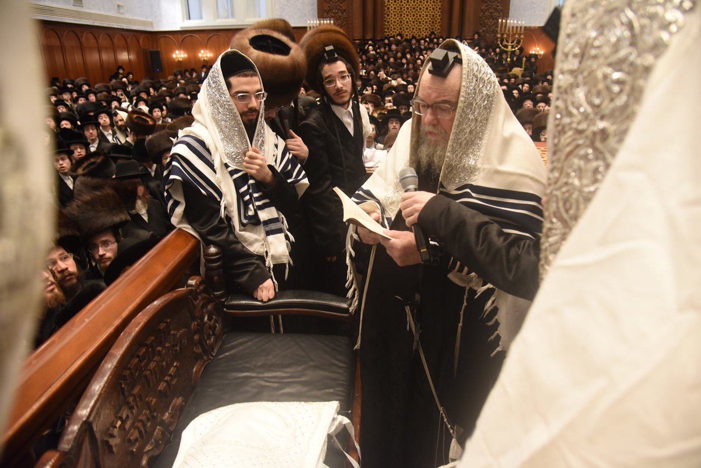 בבעלזא חגגו בברית מילה ו'קרישמע-ליינען'