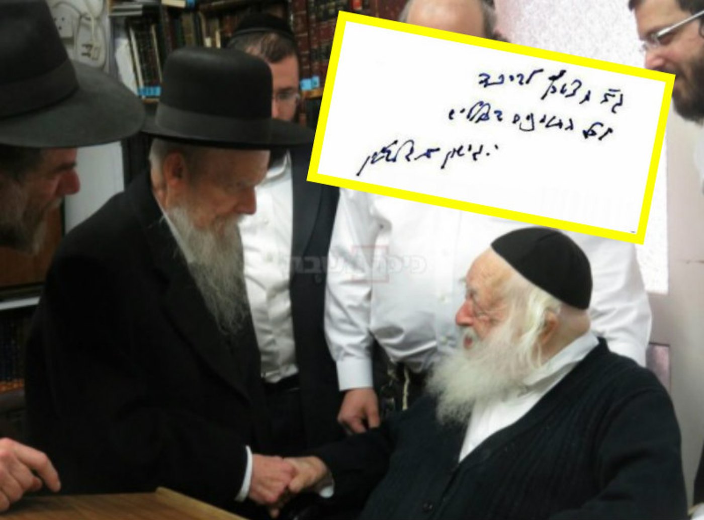 שר התורה עם ראש ישיבת פונוביז' הגר"ג אדלשטיין