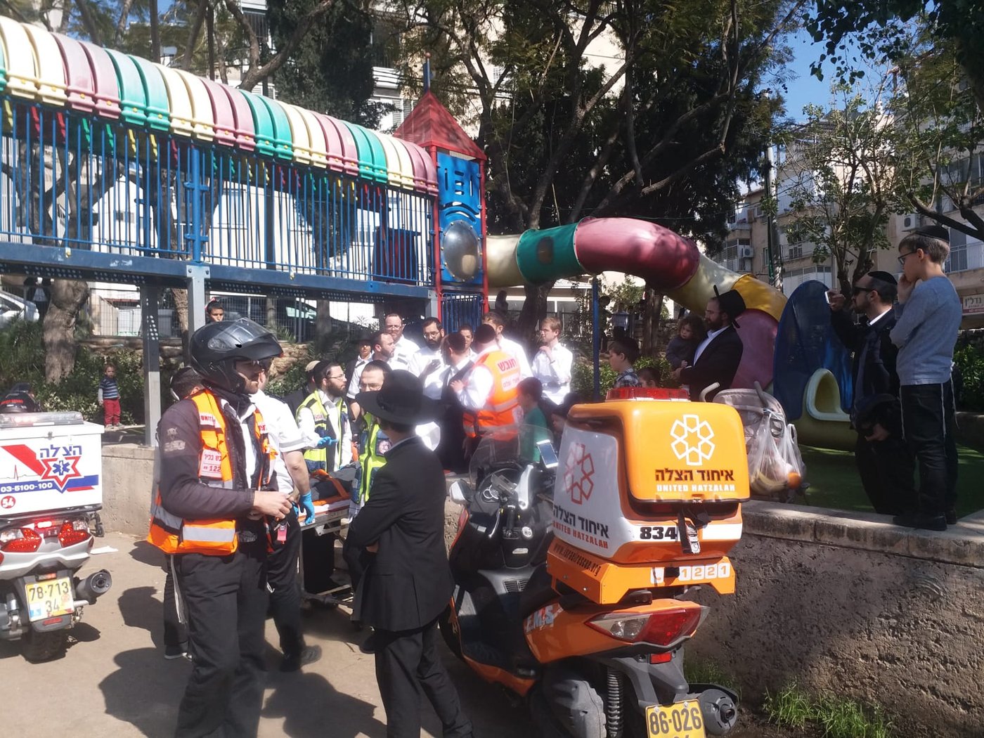 ילד בן 8 נפל מהמגלשה ונפצע באורח קל