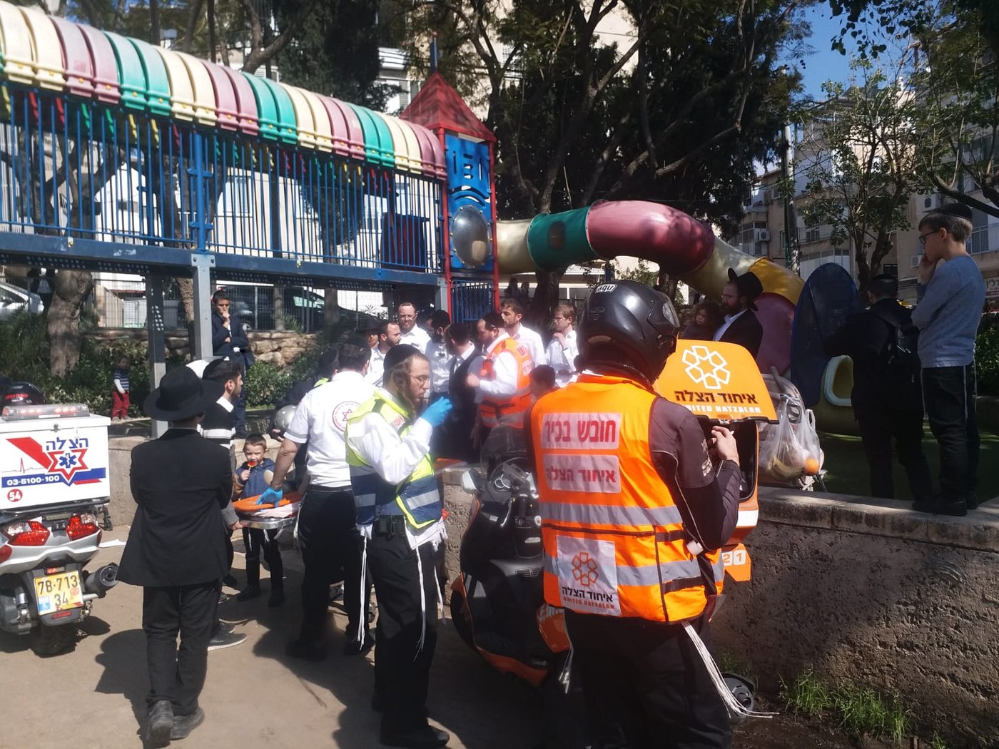 ילד בן 8 נפל מהמגלשה ונפצע באורח קל