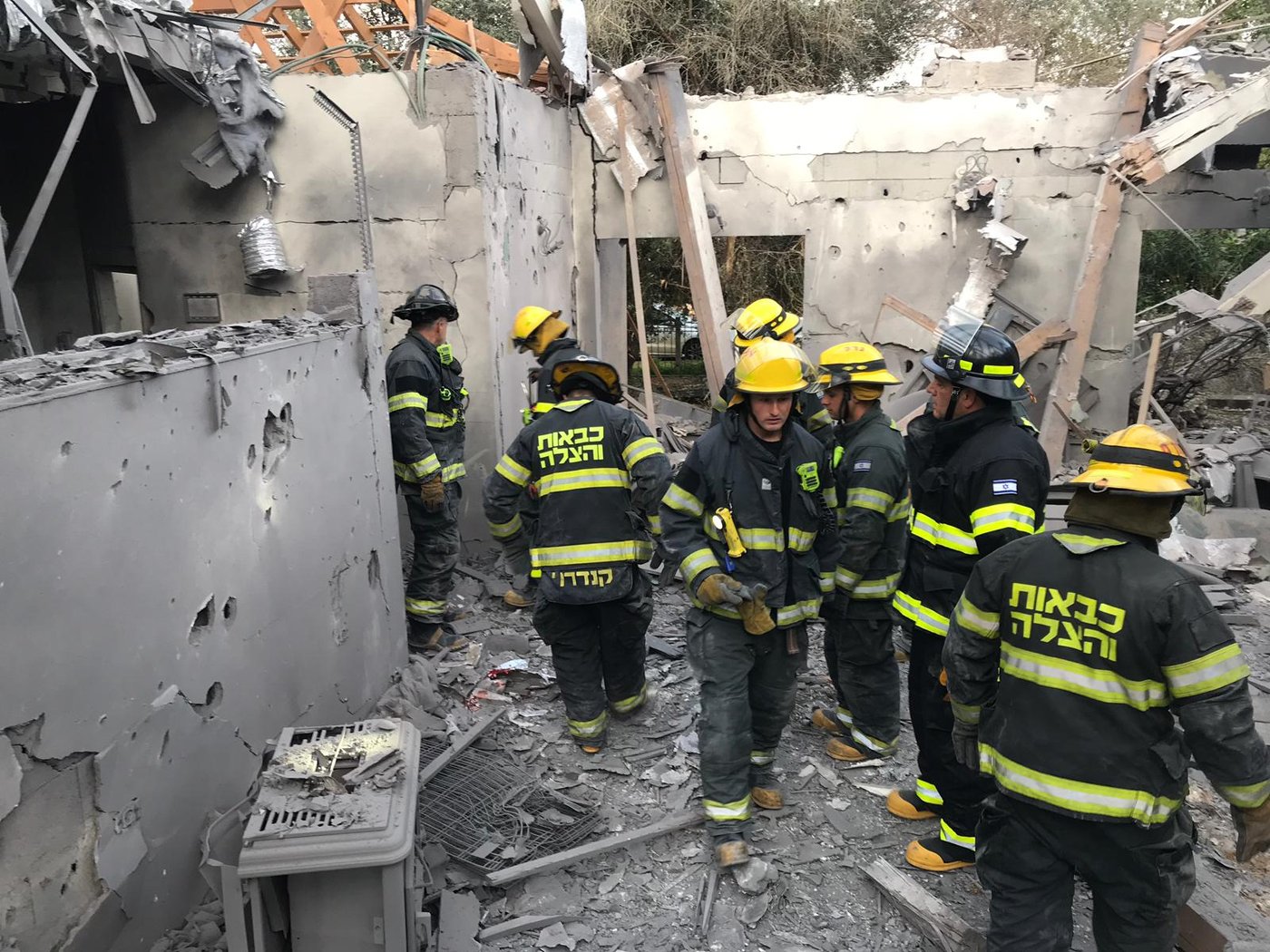 תיעוד: ההרס הרב בתוך הבית שספג פגיעת רקטה