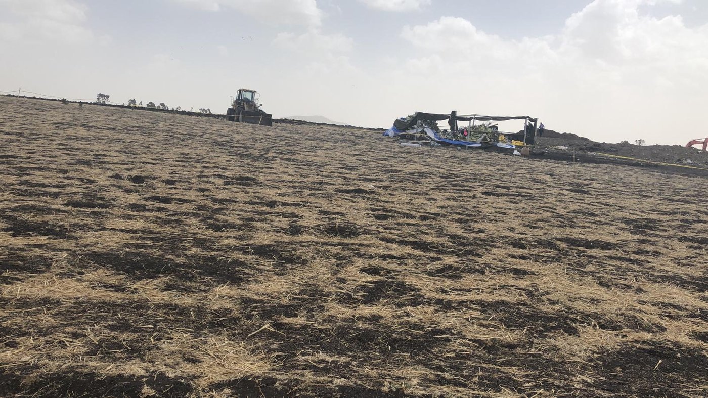 זירת ההתרסקות באתיופיה