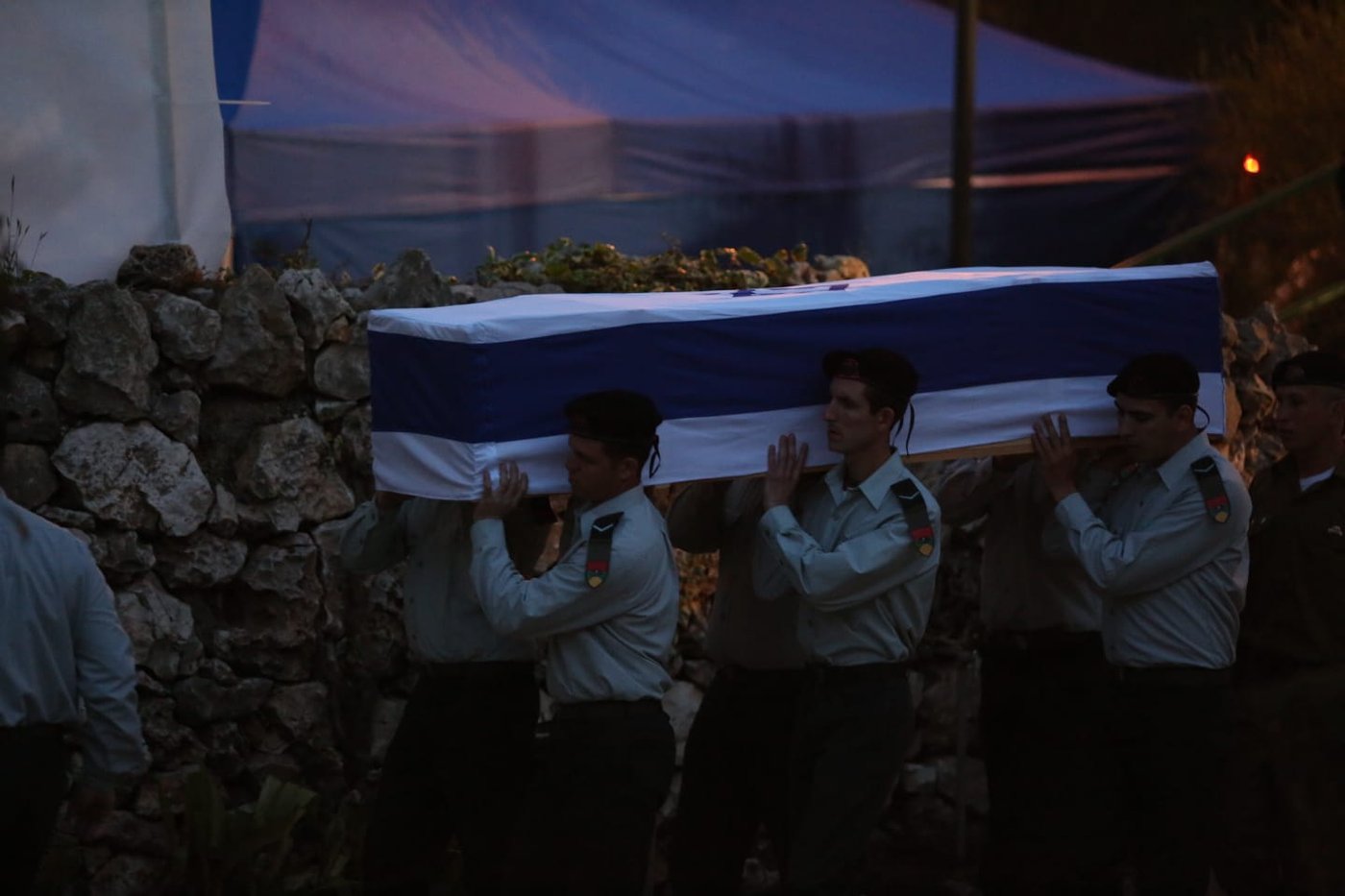 הלווייתו של זכריה באומל הי"ד בהר הרצל