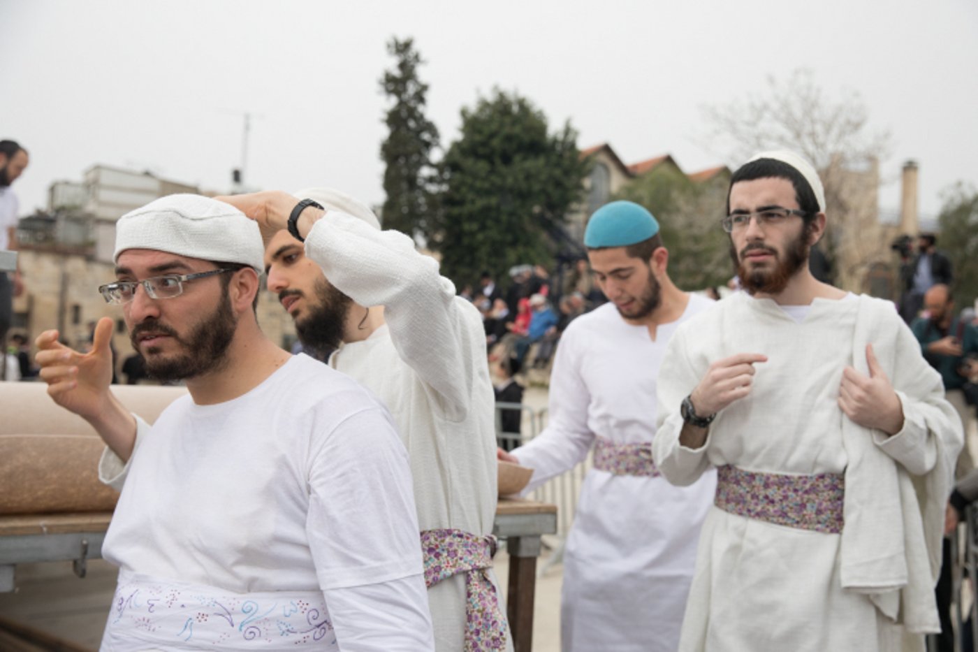 כך תרגלו הכוהנים את סדר הקרבת הפסח