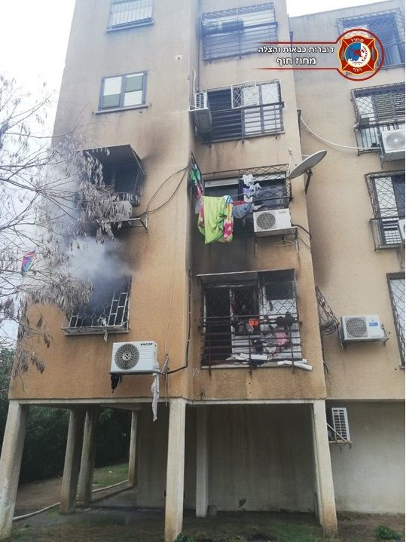 הבניין שנשרף