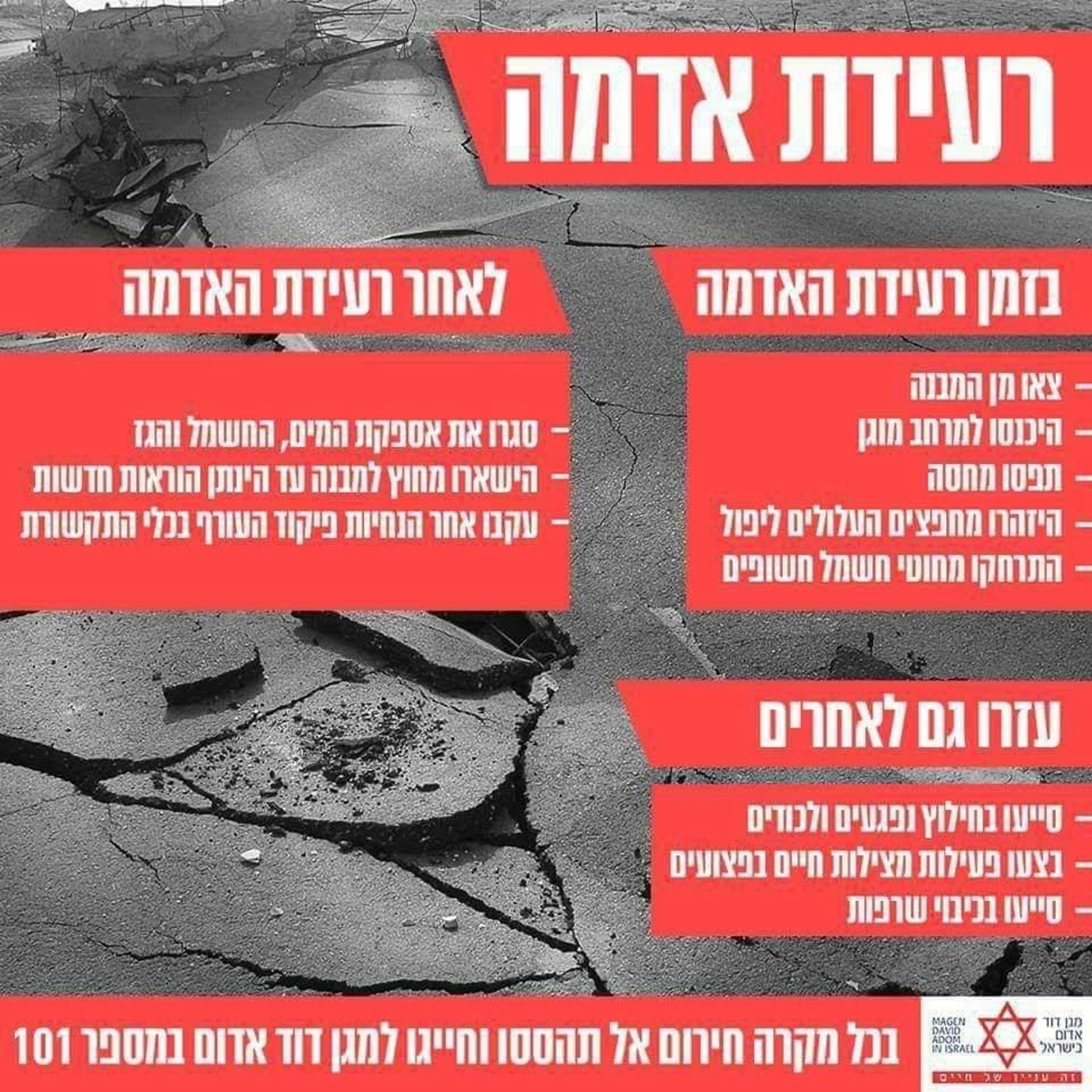 רעידת אדמה קלה הורגשה ברוב אזורי הארץ