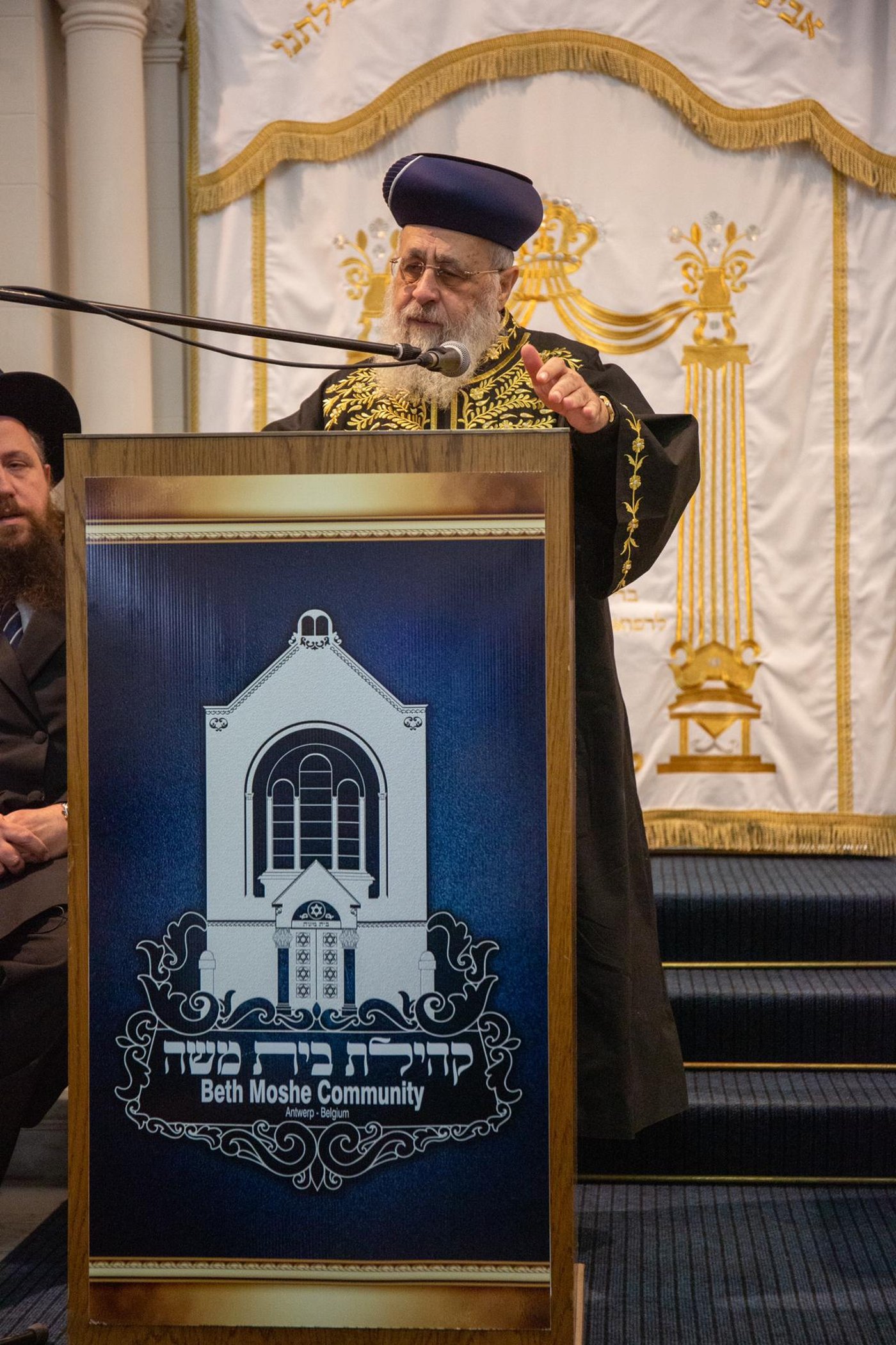 תיעוד: הראשון לציון חתם את ביקורו באנטוורפן