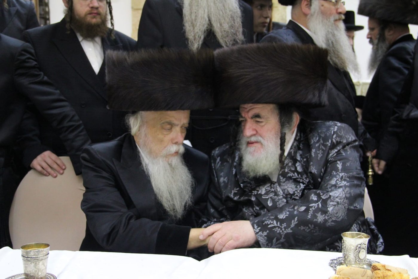 תיעוד: נכדו של נשיא ישיבת טשעבין התחתן