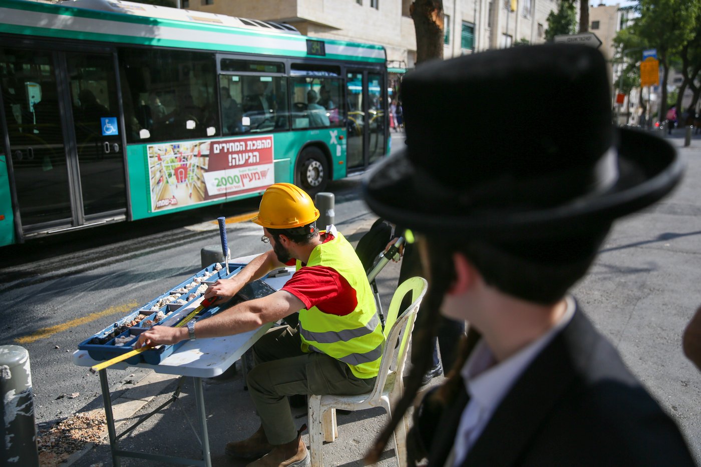 הופסקו עבודות הרכבת הקלה ב'גאולה'; מפגין נעצר