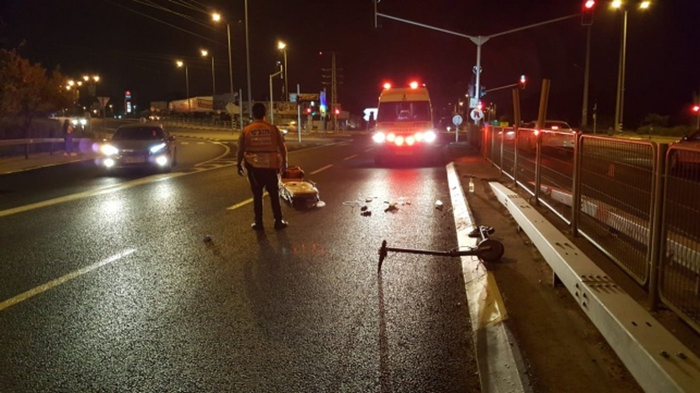 זירת תאונת קורקינט